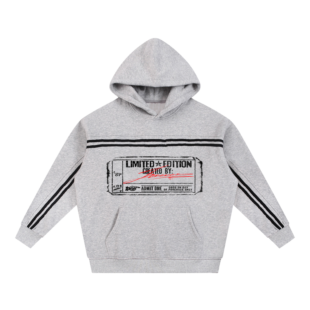 Sun Fade Contrast Tape Fleece Hoodie