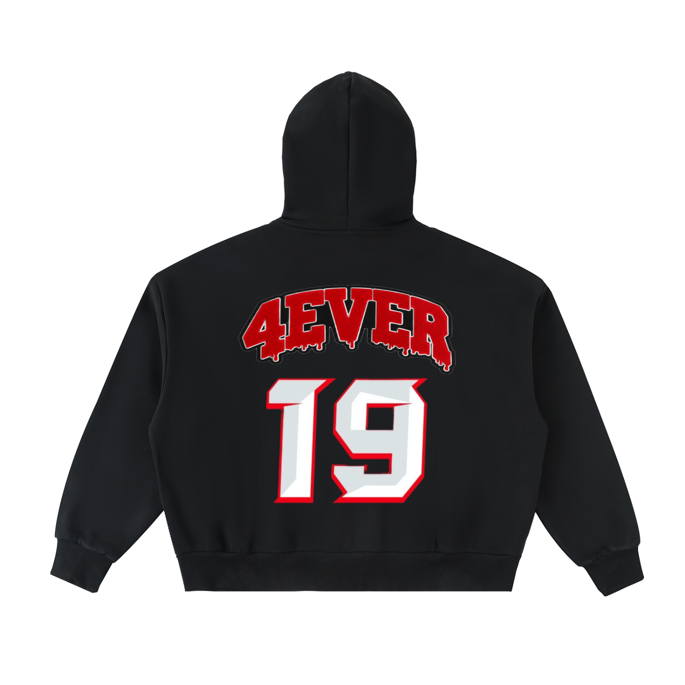 Fleeced Full-Zip Boxy Hoodie
