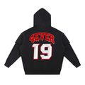 Snow Washed Raw Edge Double Layered Hoodie