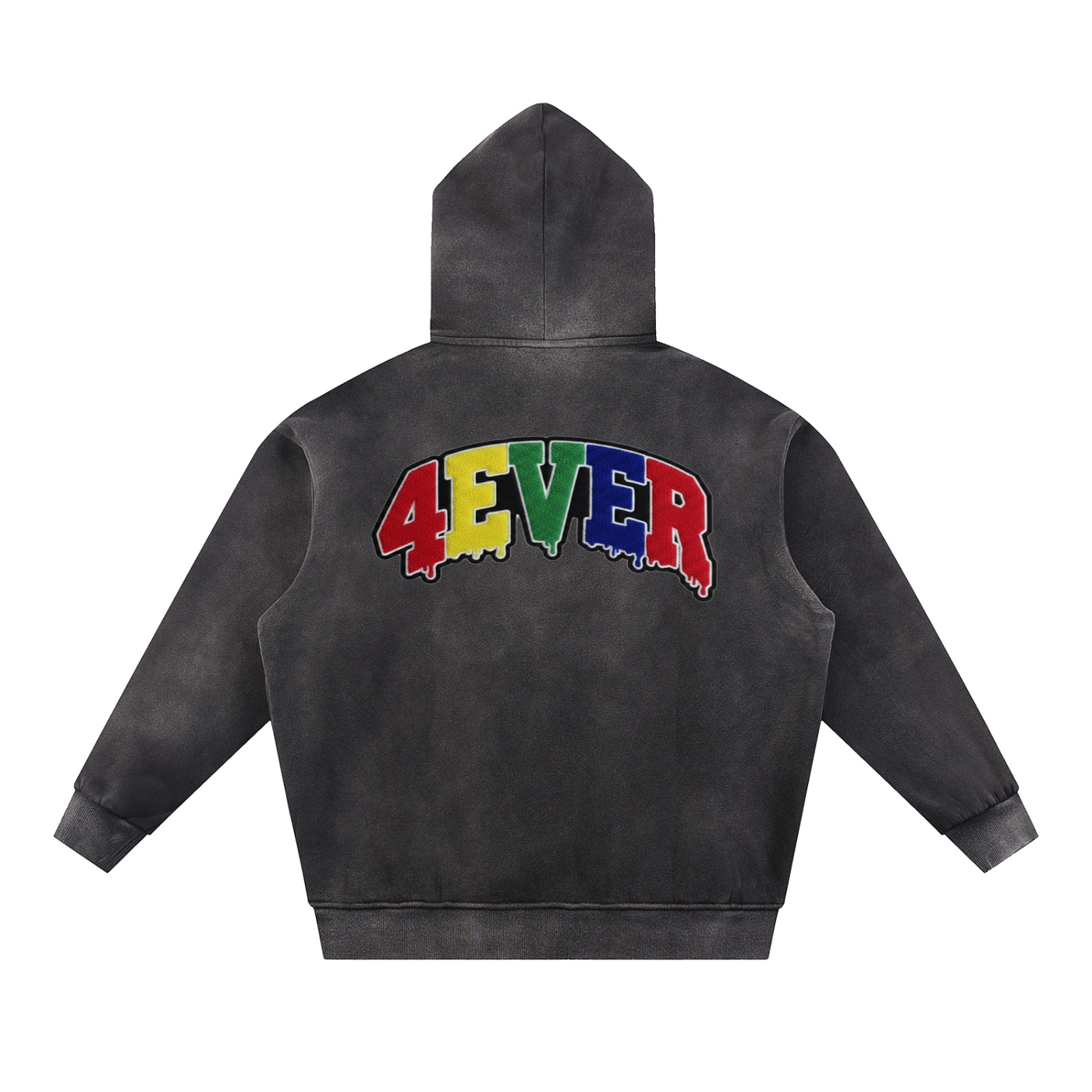 Sun Fade Contrast Tape Fleece Hoodie