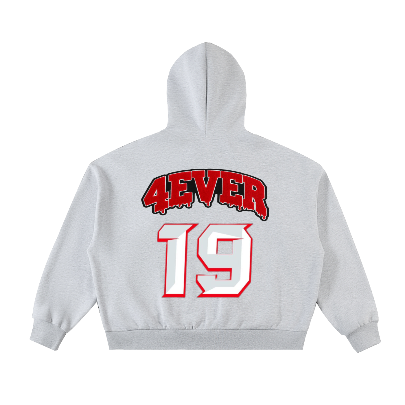 Fleeced Full-Zip Boxy Hoodie