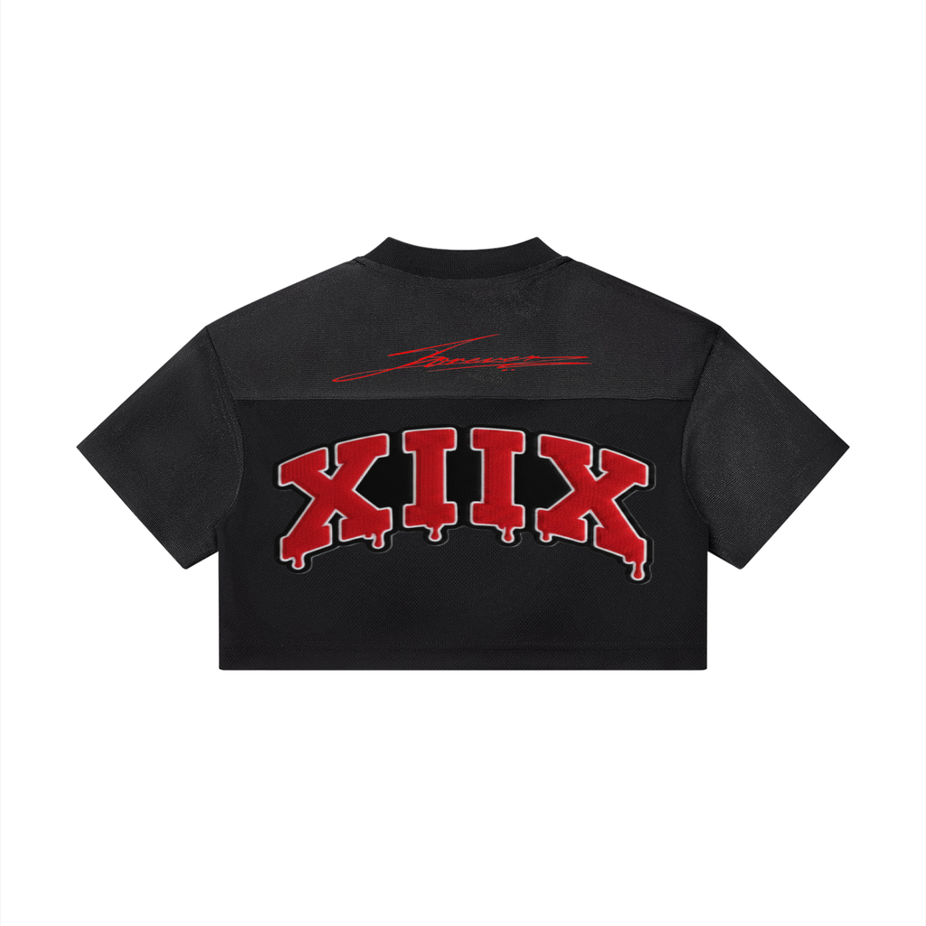 Women’s Cropped Paneled V-Neck Jersey